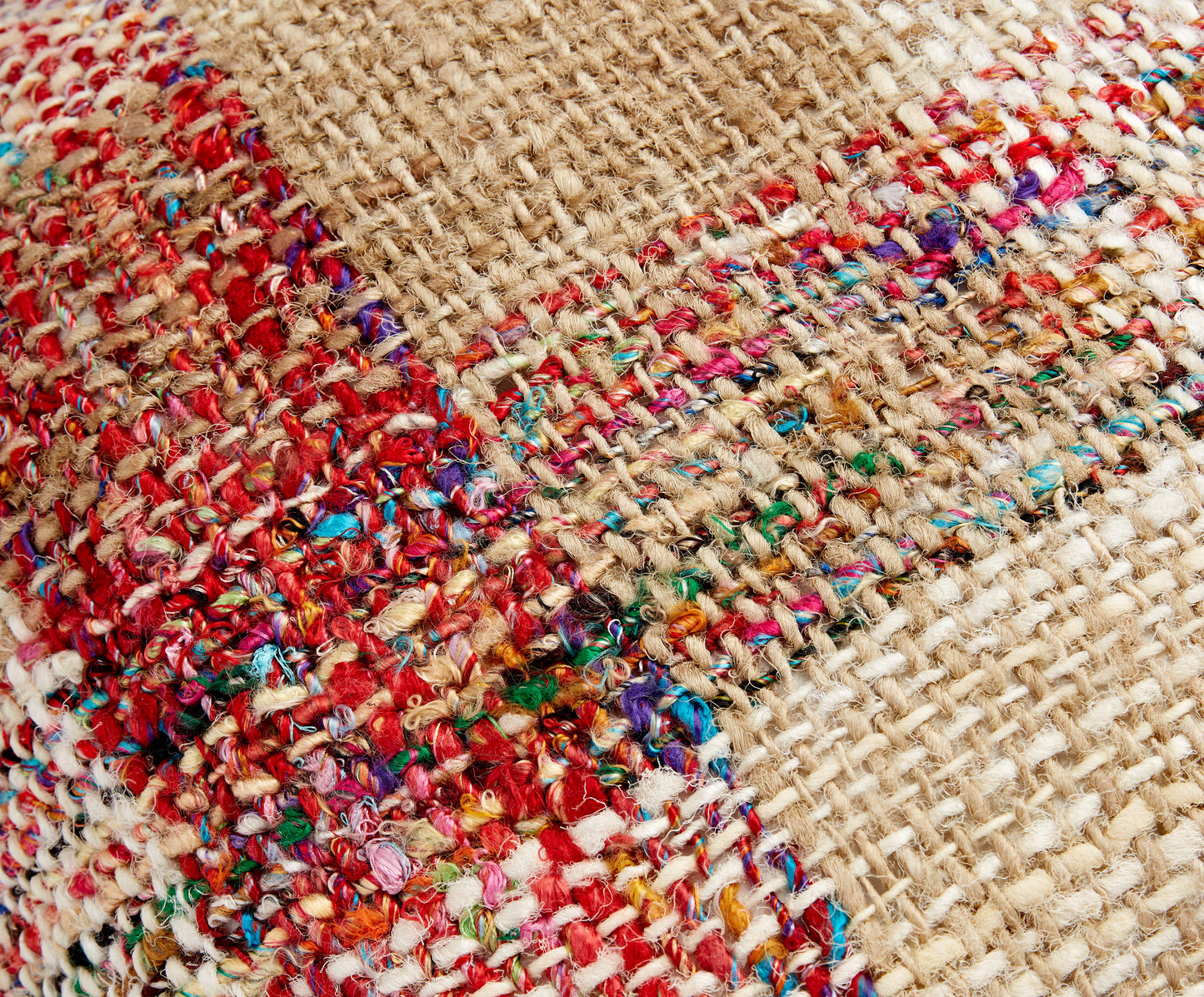 Medium Square Brown Check Cushion