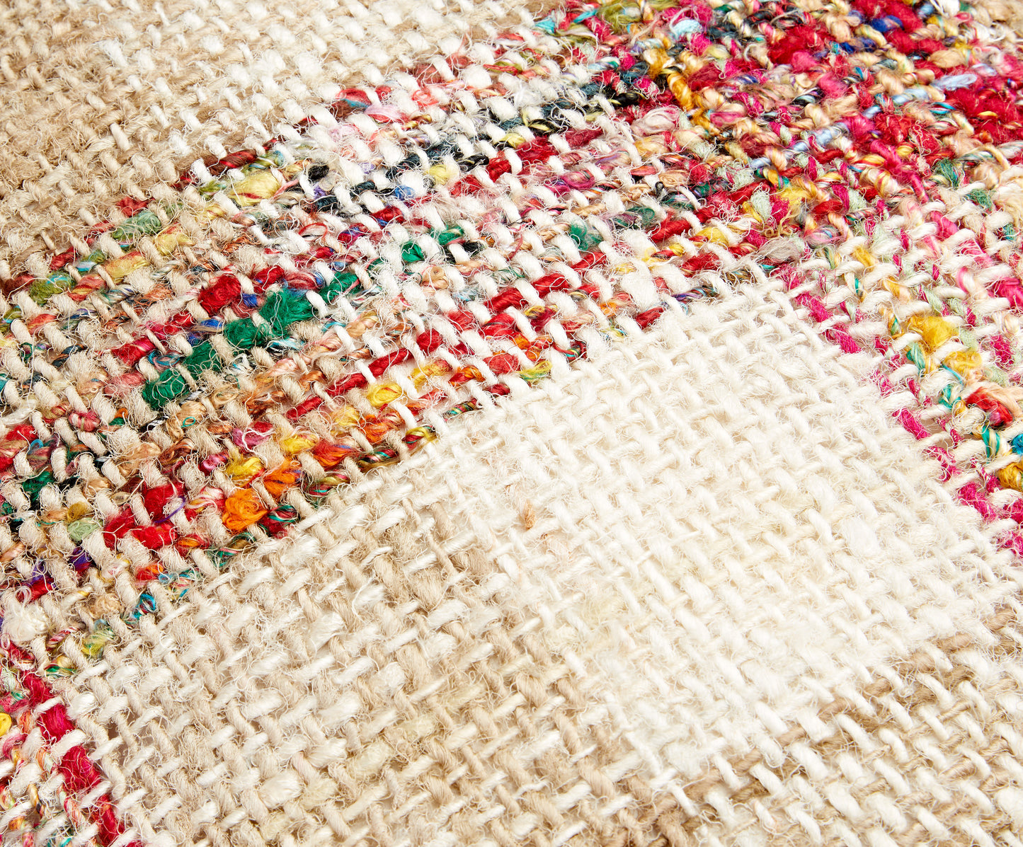 Large Square Brown Check Cushion