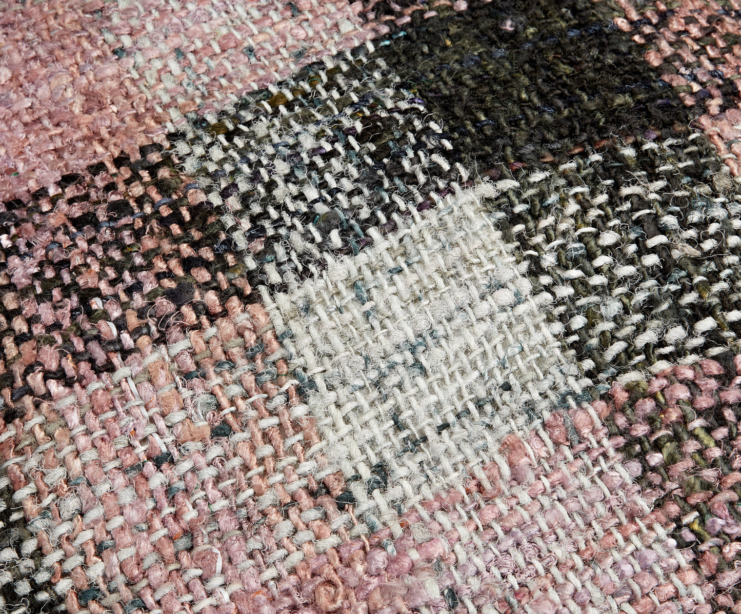 Medium Square Blue/Pink Check Cushion