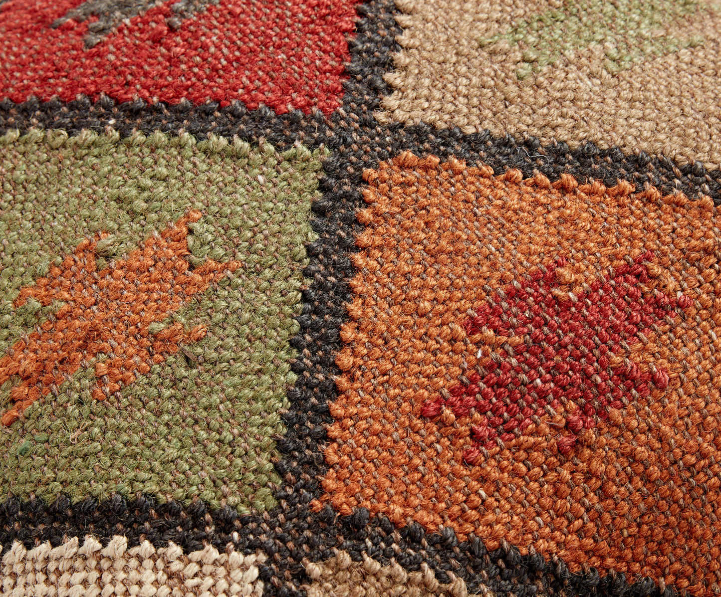 Small Square Diamond Multicoloured Cushion