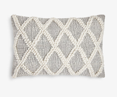 Large Lumbar Diamond Bobble Light Cushion