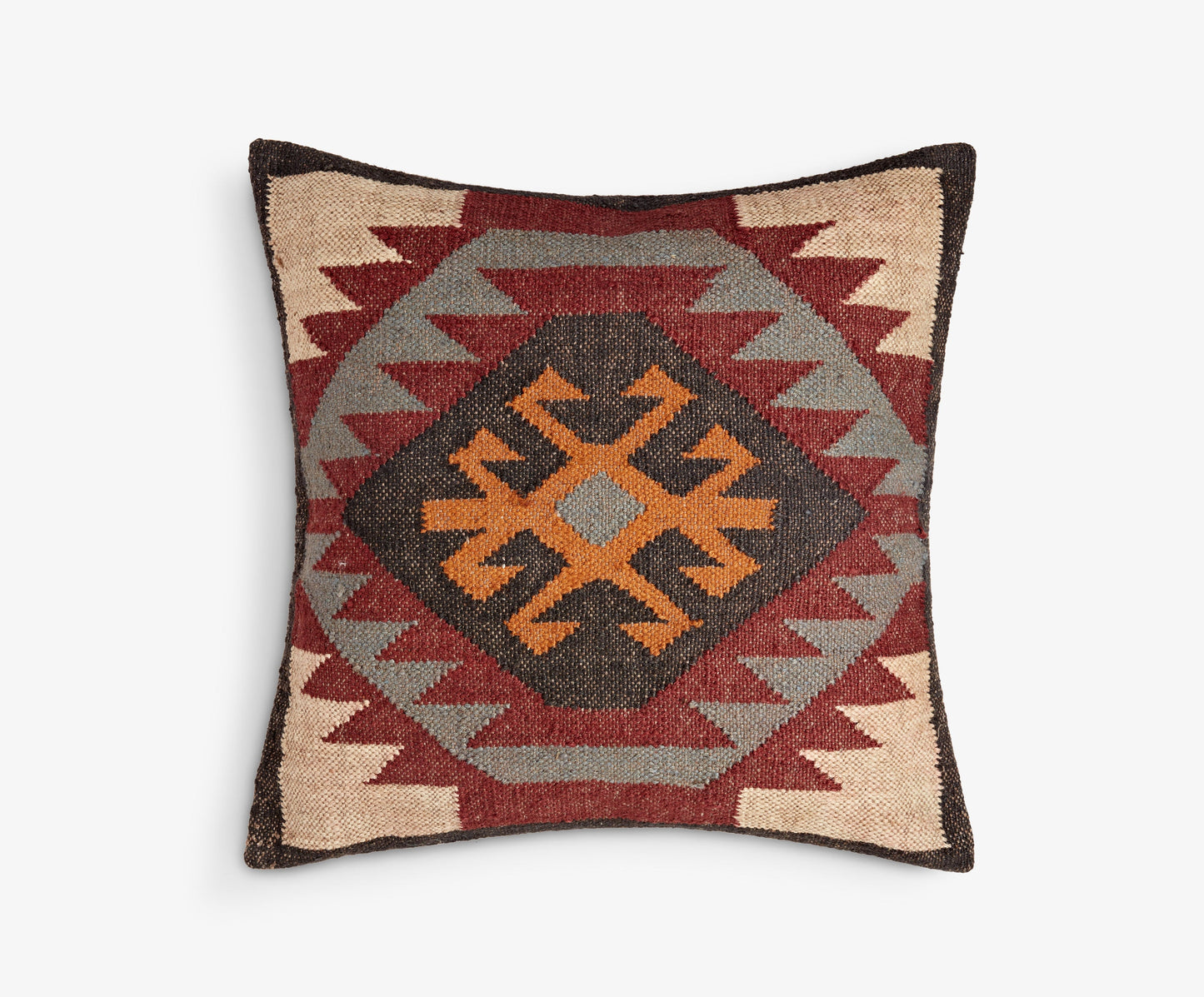 Medium Square Ethnic Plum Cushion
