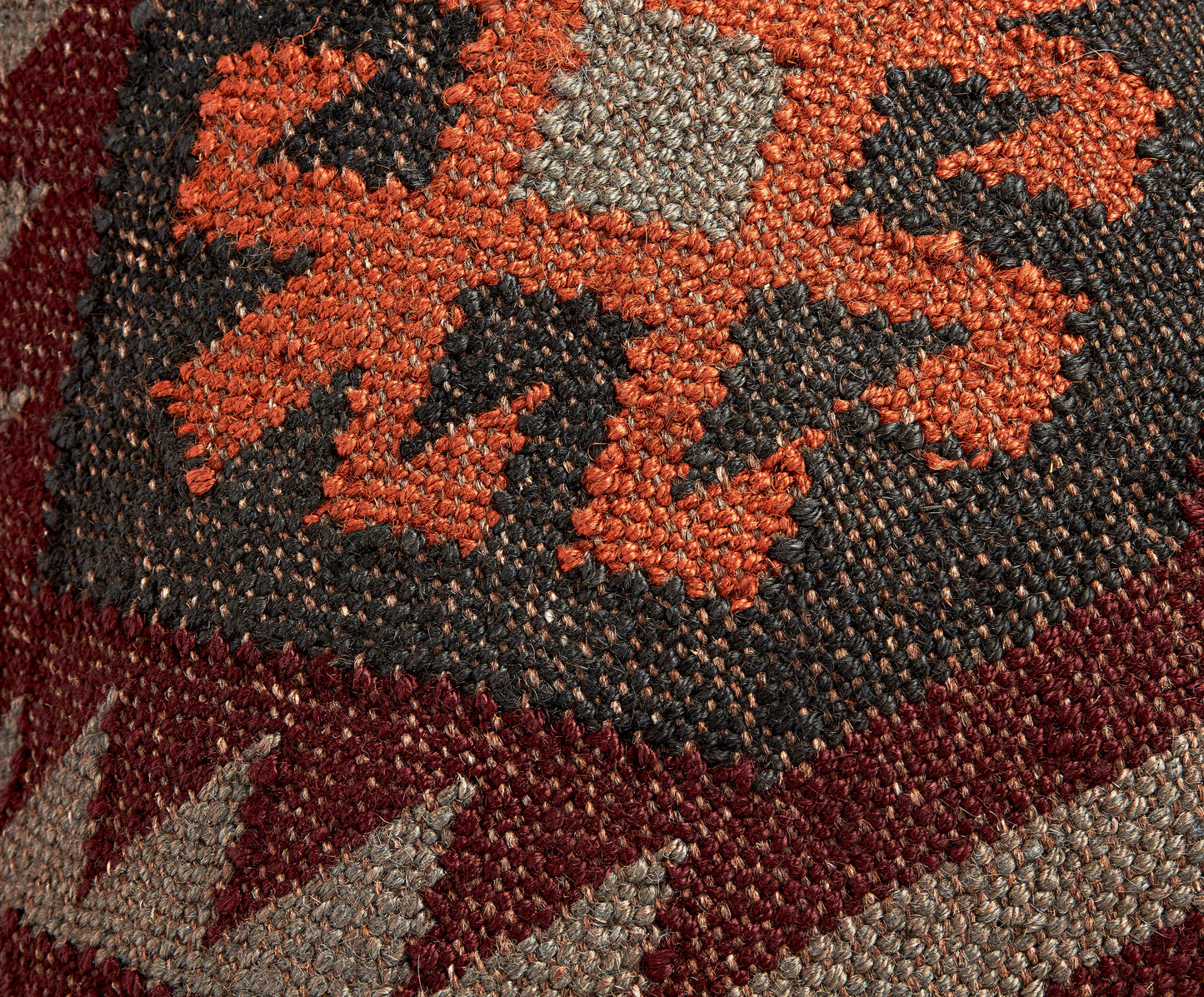 Large Square Ethnic Plum Cushion