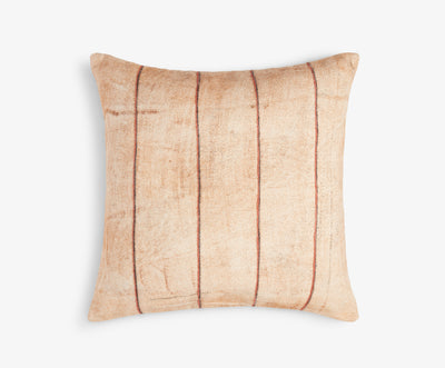 Large Orange Thin Lined Cushion