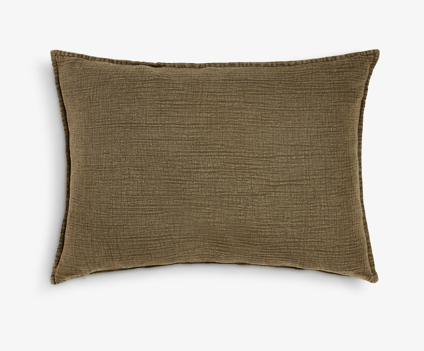 Large Lumbar Khaki Green Cushion