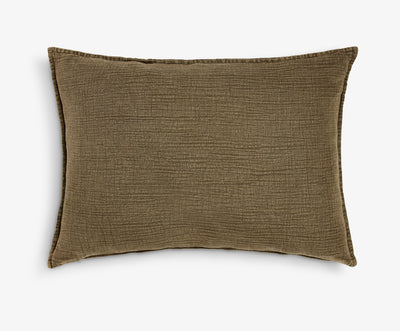 Large Lumbar Khaki Green Cushion