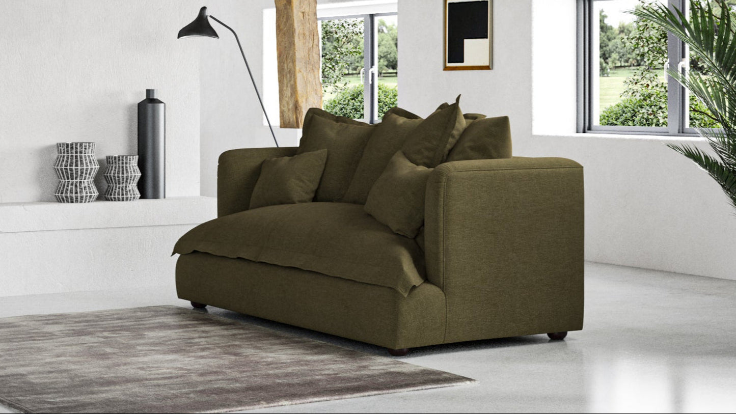 Tetrad Amiie sofabed in Sahara Military. Add style and versatility to your room with this chic and comfy sofabed.