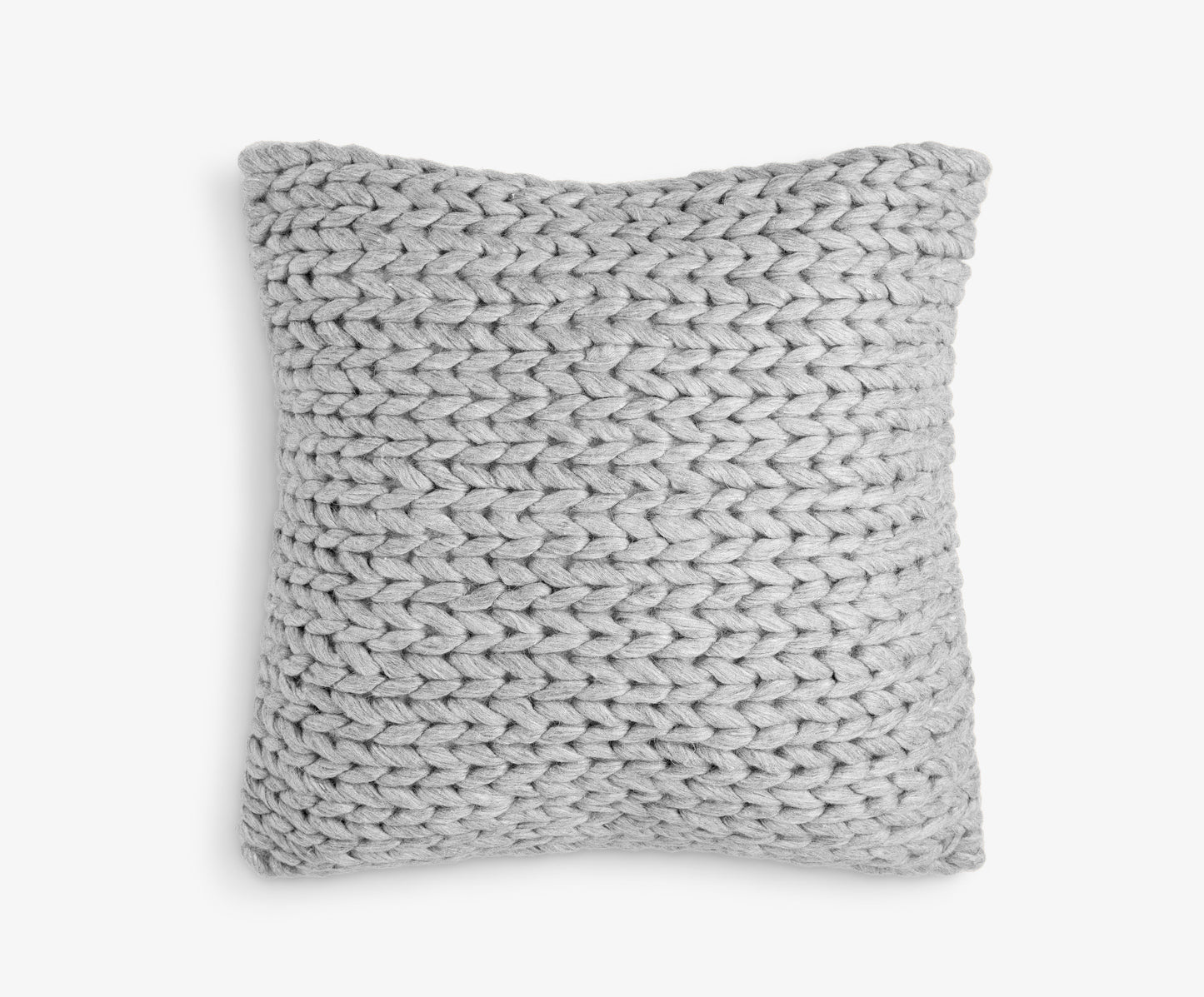 Large Square Dark Grey Knit Cushion