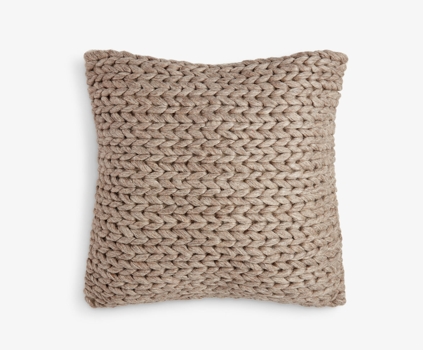 Medium Square Dark Grey Knit Cushion